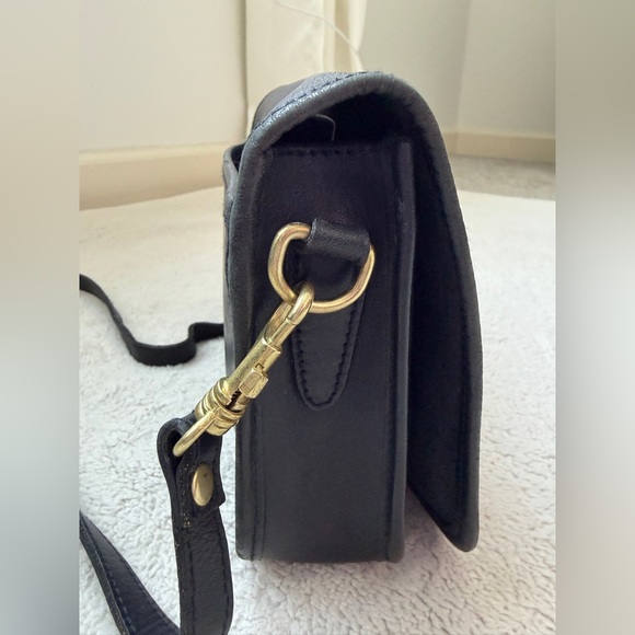 Vintage Hunt Club Black Leather Crossbody Bag - Picture 3 of 16